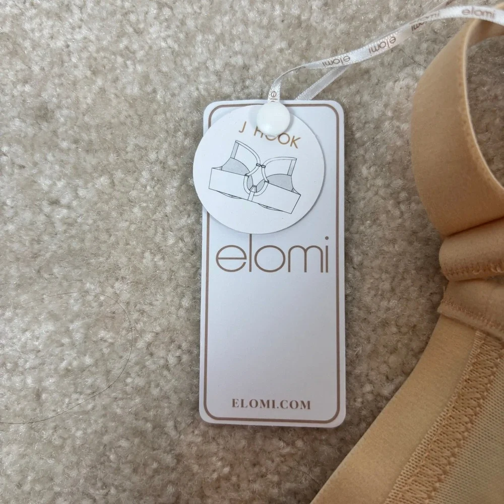 Elomi Bijou Sand Molded Underwired Bra J-Hook US 34J UK 34GG EL8722SAD Beige